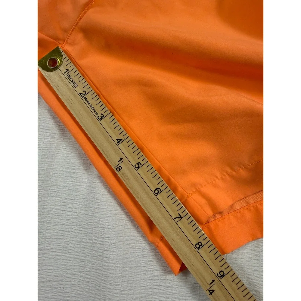 American Eagle Mens Neon Orange Swim Trunks Mesh Lined Board Shorts XS Beach